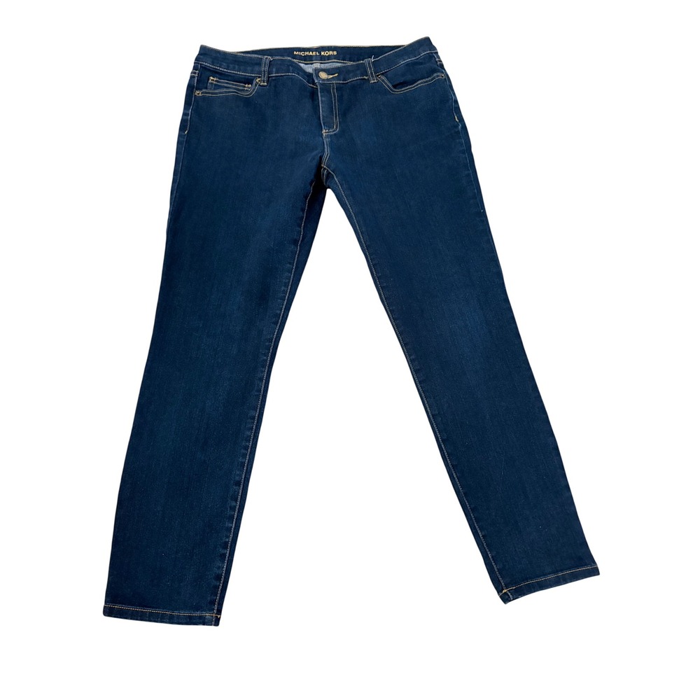 Michael Kors Womens Dark Wash Skinny Jeans Blue‎ Denim Size 10